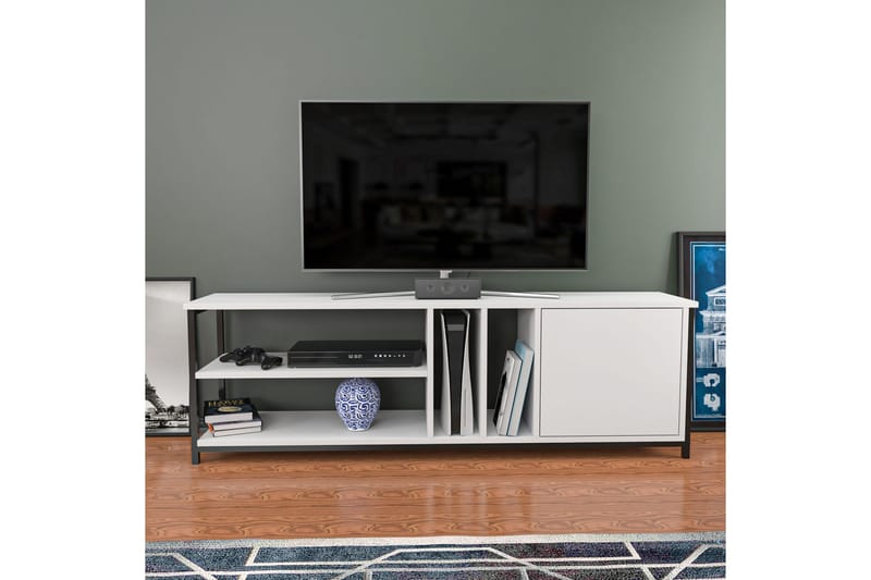 OBURUS Tv-bänk 140x50,8 cm Svart - Möbler - Vardagsrum - Tv-möbler & mediamöbler - Tv-bänkar