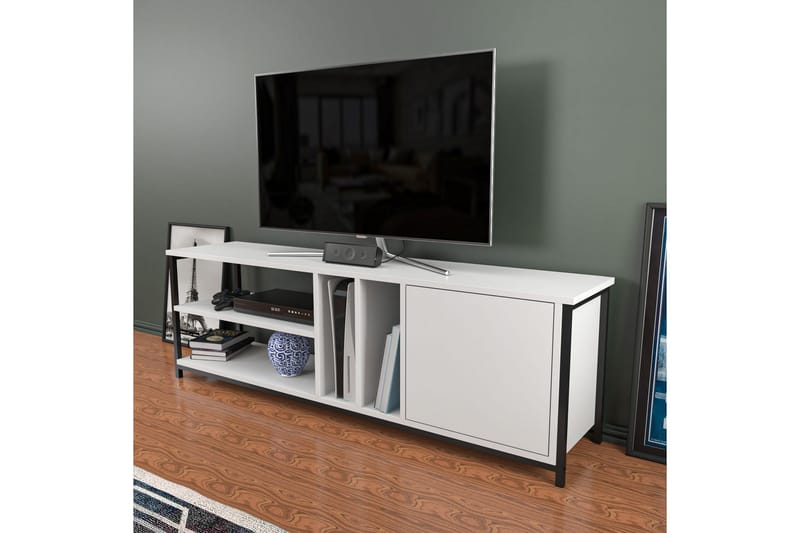 OBURUS Tv-bänk 140x50,8 cm Svart - Möbler - Vardagsrum - Tv-möbler & mediamöbler - Tv-bänkar