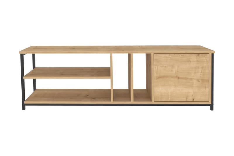OBURUS Tv-bänk 140x50,8 cm Svart - Möbler - Vardagsrum - Tv-möbler & mediamöbler - Tv-bänkar