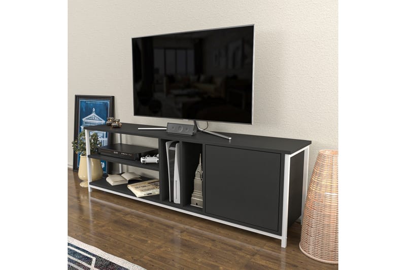 OBURUS Tv-bänk 140x50,8 cm Vit - Möbler - Vardagsrum - Tv-möbler & mediamöbler - Tv-bänkar