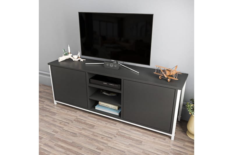 OBURUS Tv-bänk 140x50,8 cm Vit - Möbler - Vardagsrum - Tv-möbler & mediamöbler - Tv-bänkar