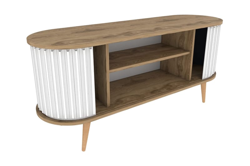 OBURUS Tv-bänk 140x64 cm Brun - Möbler - Vardagsrum - Tv-möbler & mediamöbler - Tv-bänkar