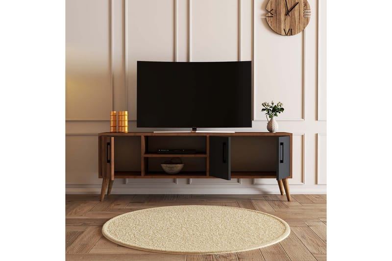 OBURUS Tv-bänk 150x52 cm Brun - Möbler - Vardagsrum - Tv-möbler & mediamöbler - Tv-bänkar