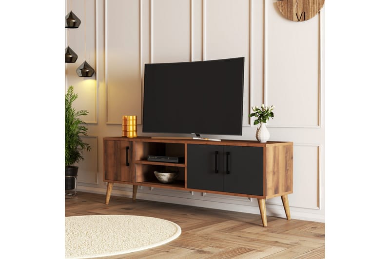 OBURUS Tv-bänk 150x52 cm Brun - Möbler - Vardagsrum - Tv-möbler & mediamöbler - Tv-bänkar