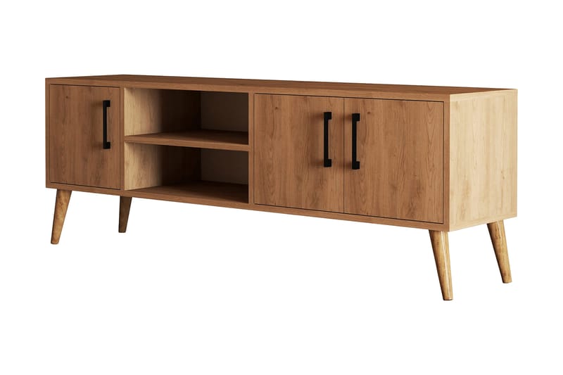 OBURUS Tv-bänk 150x52 cm Brun - Möbler - Vardagsrum - Tv-möbler & mediamöbler - Tv-bänkar