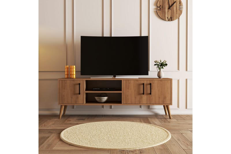 OBURUS Tv-bänk 150x52 cm Brun - Möbler - Vardagsrum - Tv-möbler & mediamöbler - Tv-bänkar
