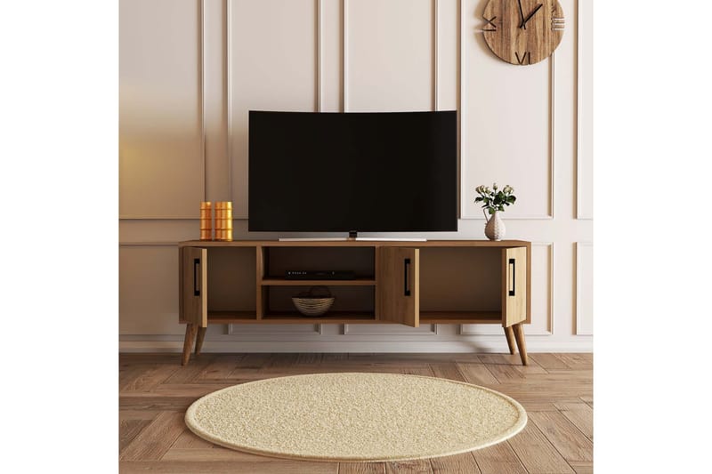 OBURUS Tv-bänk 150x52 cm Brun - Möbler - Vardagsrum - Tv-möbler & mediamöbler - Tv-bänkar