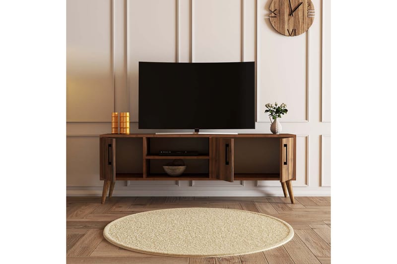 OBURUS Tv-bänk 150x52 cm Brun - Möbler - Vardagsrum - Tv-möbler & mediamöbler - Tv-bänkar