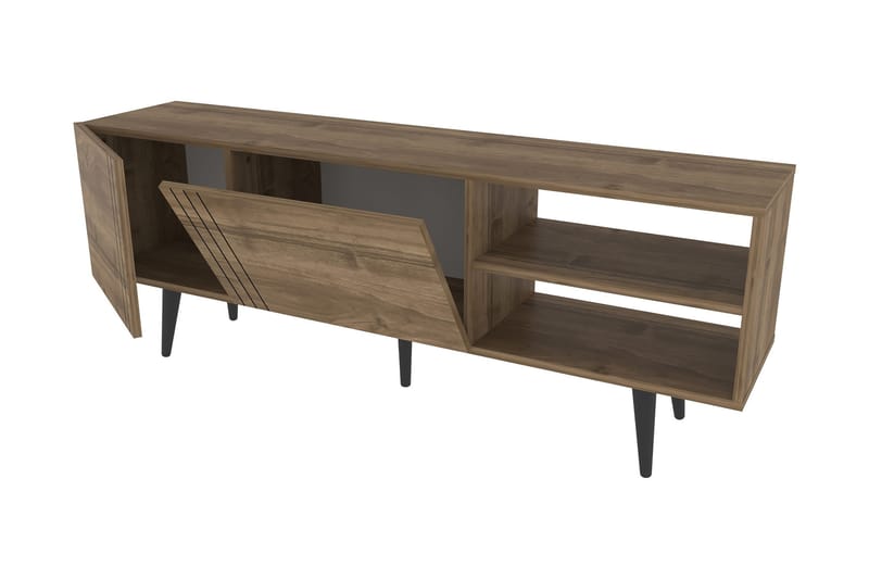 OBURUS Tv-bänk 160x38,6 cm Brun - Möbler - Vardagsrum - Tv-möbler & mediamöbler - Tv-bänkar