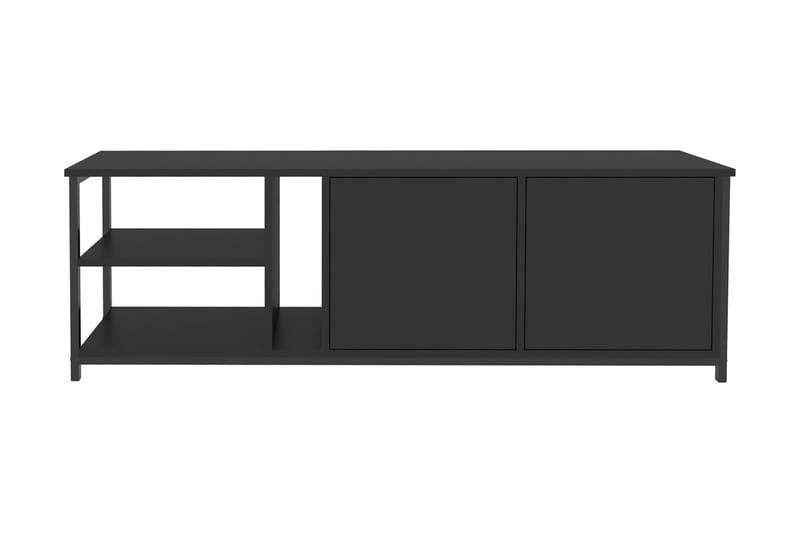 OBURUS Tv-bänk 160x50,8 cm Svart - Möbler - Vardagsrum - Tv-möbler & mediamöbler - Tv-bänkar