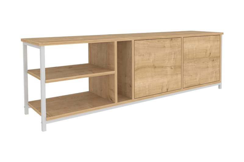 OBURUS Tv-bänk 160x50,8 cm Vit - Möbler - Vardagsrum - Tv-möbler & mediamöbler - Tv-bänkar