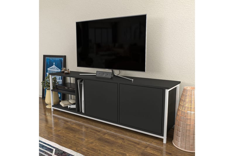 OBURUS Tv-bänk 160x50,8 cm Vit - Möbler - Vardagsrum - Tv-möbler & mediamöbler - Tv-bänkar