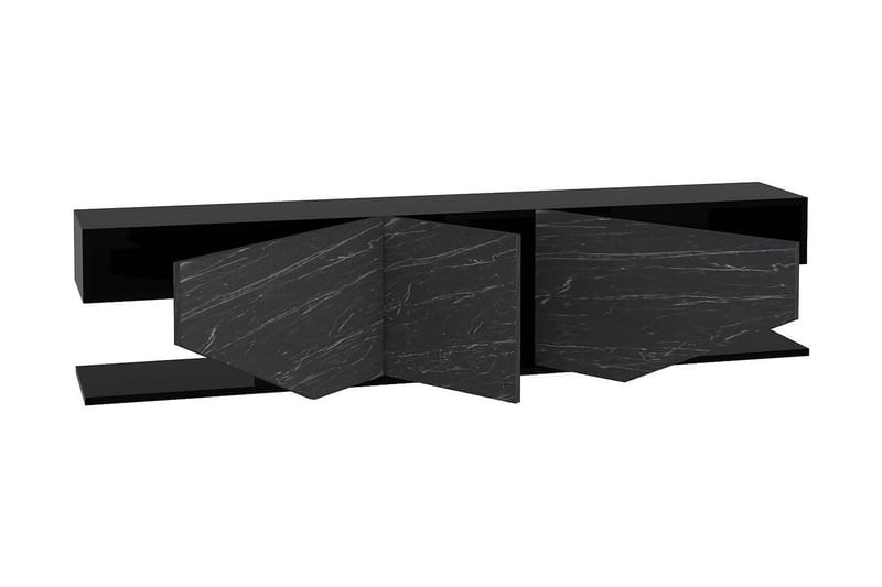 OBURUS Tv-bänk 180x45 cm Svart - Möbler - Vardagsrum - Tv-möbler & mediamöbler - Tv-bänkar