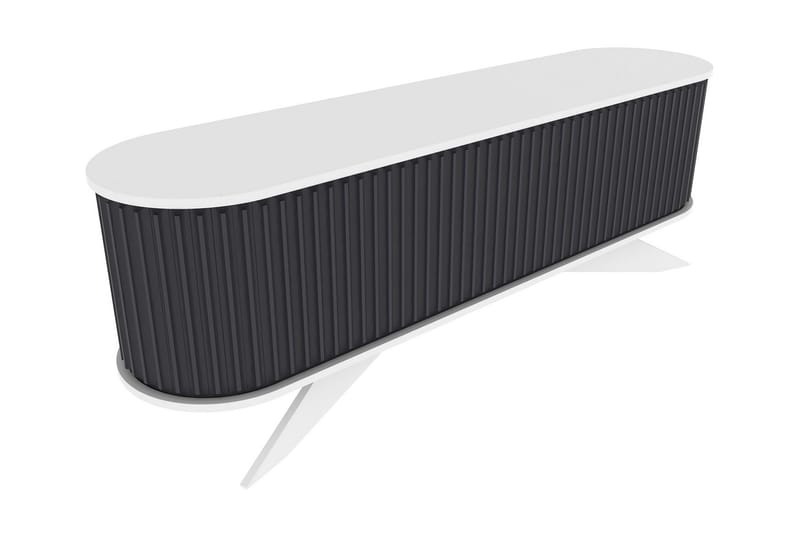 OBURUS Tv-bänk 180x60 cm Antracit - Möbler - Vardagsrum - Tv-möbler & mediamöbler - Tv-bänkar