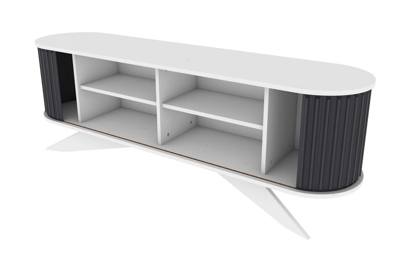 OBURUS Tv-bänk 180x60 cm Antracit - Möbler - Vardagsrum - Tv-möbler & mediamöbler - Tv-bänkar