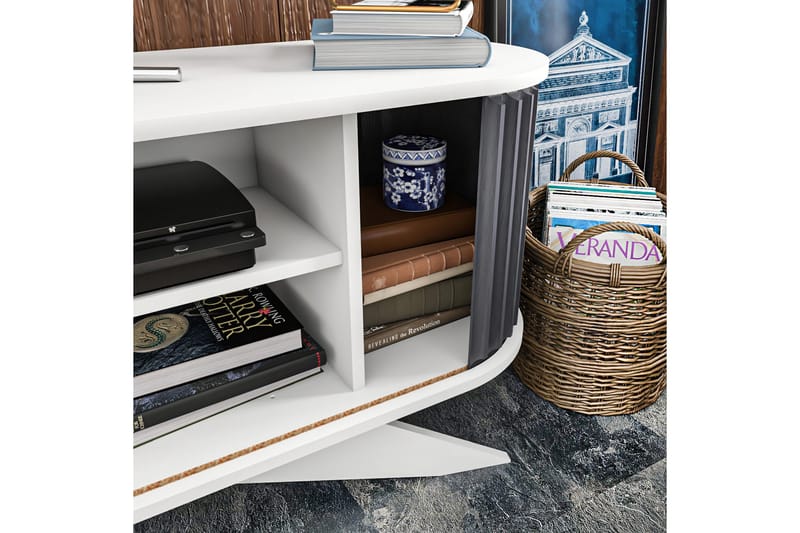 OBURUS Tv-bänk 180x60 cm Antracit - Möbler - Vardagsrum - Tv-möbler & mediamöbler - Tv-bänkar