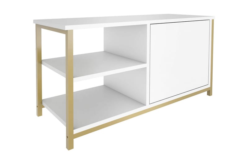 OBURUS Tv-bänk 89,6x50,8 cm Guld - Möbler - Vardagsrum - Tv-möbler & mediamöbler - Tv-bänkar
