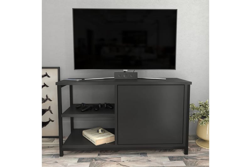 OBURUS Tv-bänk 89,6x50,8 cm Svart - Möbler - Vardagsrum - Tv-möbler & mediamöbler - Tv-bänkar