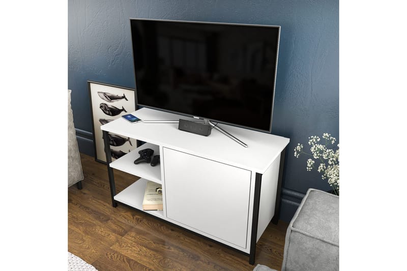 OBURUS Tv-bänk 89,6x50,8 cm Svart - Möbler - Vardagsrum - Tv-möbler & mediamöbler - Tv-bänkar