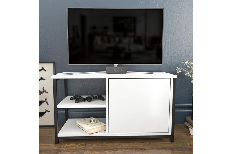 OBURUS Tv-bänk 89,6x50,8 cm Svart - Möbler - Vardagsrum - Tv-möbler & mediamöbler - Tv-bänkar
