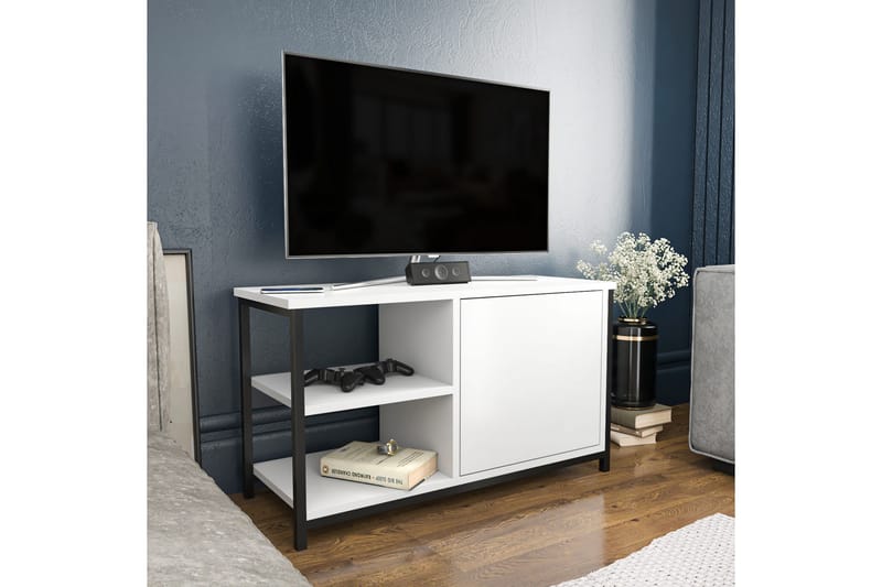 OBURUS Tv-bänk 89,6x50,8 cm Svart - Möbler - Vardagsrum - Tv-möbler & mediamöbler - Tv-bänkar