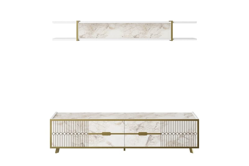 Ocotla Tv-bänk 179,8 cm - Vit - Möbler - Vardagsrum - Tv-möbler & mediamöbler - Tv-bänkar