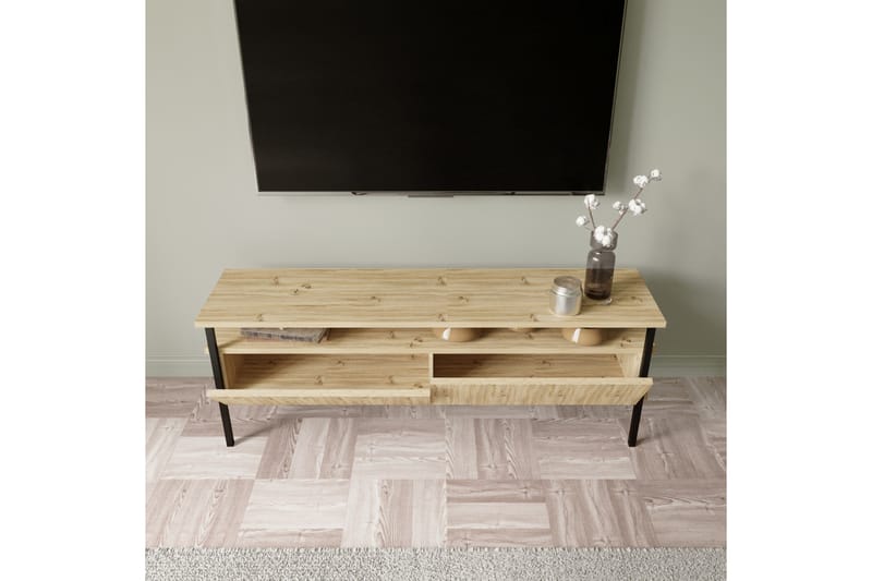 ONIOBURG Tv-bänk 140 cm Natur - Möbler - Vardagsrum - Tv-möbler & mediamöbler - Tv-bänkar