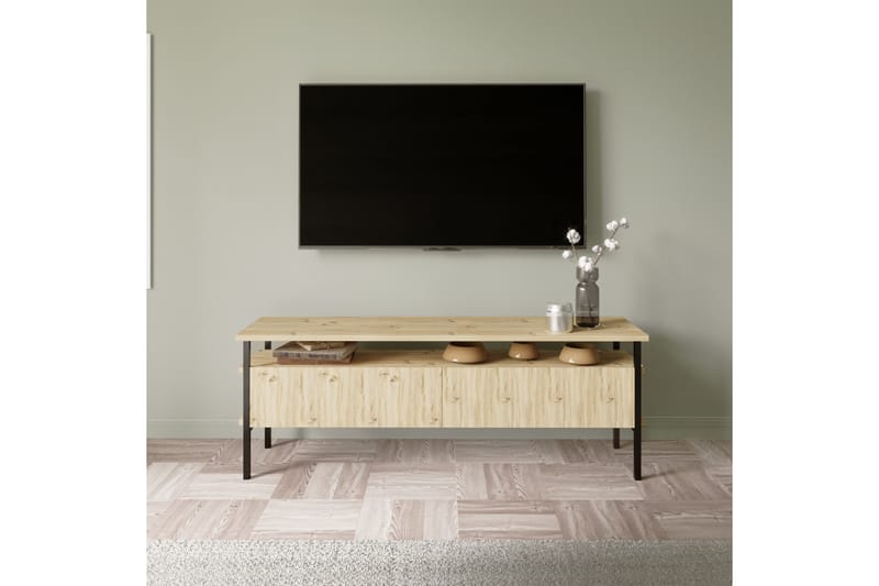 ONIOBURG Tv-bänk 140 cm Natur - Möbler - Vardagsrum - Tv-möbler & mediamöbler - Tv-bänkar