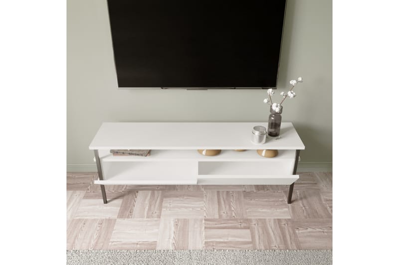 ONIOBURG Tv-bänk 140 cm Vit - Möbler - Vardagsrum - Tv-möbler & mediamöbler - Tv-bänkar