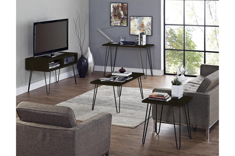 OWEN TV-bänk 107x50 cm Espresso - Dorel Home - Möbler - Vardagsrum - Tv-möbler & mediamöbler - Tv-bänkar
