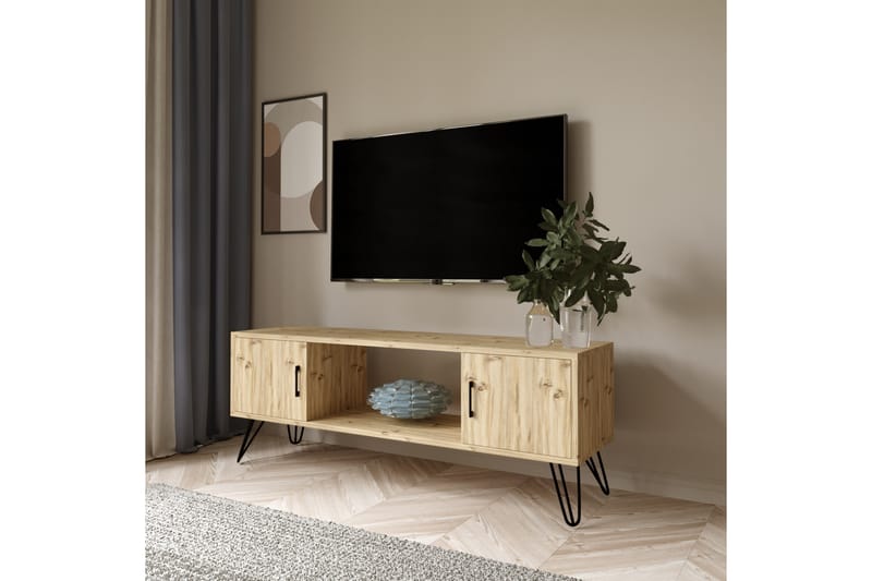 PATIN Tv-bänk 150 cm Natur - Möbler - Vardagsrum - Tv-möbler & mediamöbler - Tv-bänkar