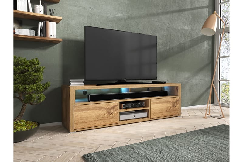 PEBMARSH TV-bänk 137 cm Ek - Ek - Möbler - Vardagsrum - Tv-möbler & mediamöbler - Tv-bänkar