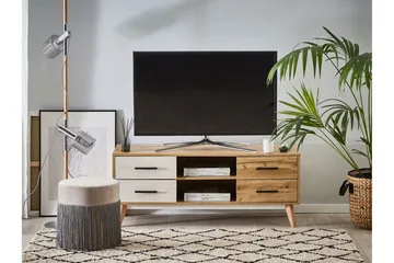Poblat TV-bänk 120 cm - Vit - Möbler - Vardagsrum - Tv-möbler & mediamöbler - Tv-bänkar