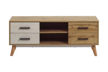 Poblat TV-bänk 120 cm - Vit - Möbler - Vardagsrum - Tv-möbler & mediamöbler - Tv-bänkar