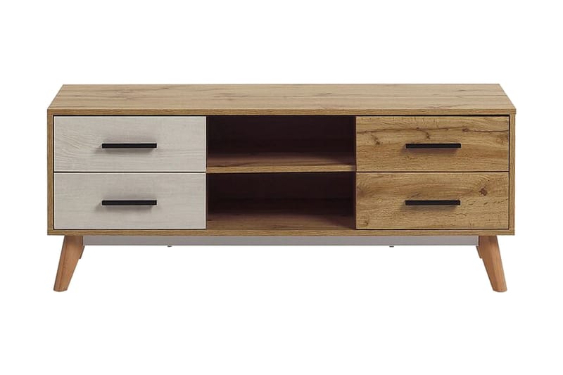 Poblat TV-bänk 120 cm - Vit - Möbler - Vardagsrum - Tv-möbler & mediamöbler - Tv-bänkar