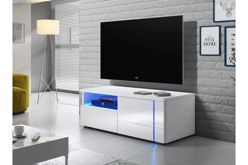 Portvasgo TV-Bänk 100 cm - Vit - Möbler - Vardagsrum - Tv-möbler & mediamöbler - Tv-bänkar