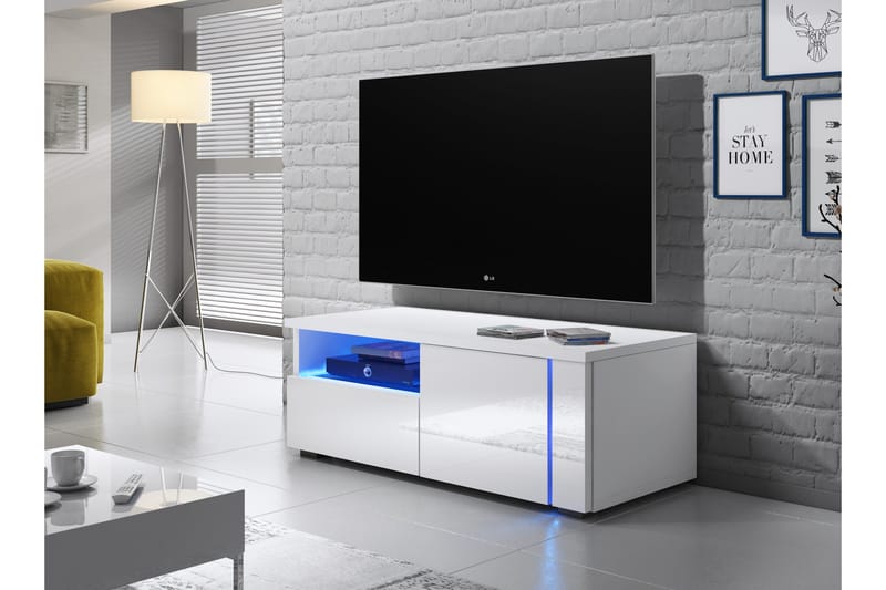 Portvasgo TV-Bänk 100 cm - Vit - Möbler - Vardagsrum - Tv-möbler & mediamöbler - Tv-bänkar