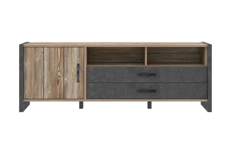 PULESTRI Förlängningsbart Matbord 160 cm Brun/Grå - Möbler - Vardagsrum - Tv-möbler & mediamöbler - Tv-bänkar