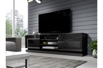 Qiu Tv-bänk 200 cm - Svart - Möbler - Vardagsrum - Tv-möbler & mediamöbler - Tv-bänkar