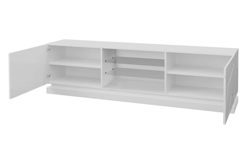 Qiu TV-bänk 40x200 cm - Vit/Högglans - Möbler - Vardagsrum - Tv-möbler & mediamöbler - Tv-bänkar