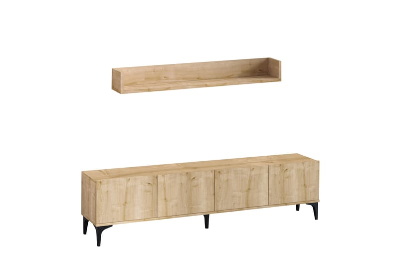QOUIS Tv-bänk 180 cm Natur - Möbler - Vardagsrum - Tv-möbler & mediamöbler - Tv-bänkar