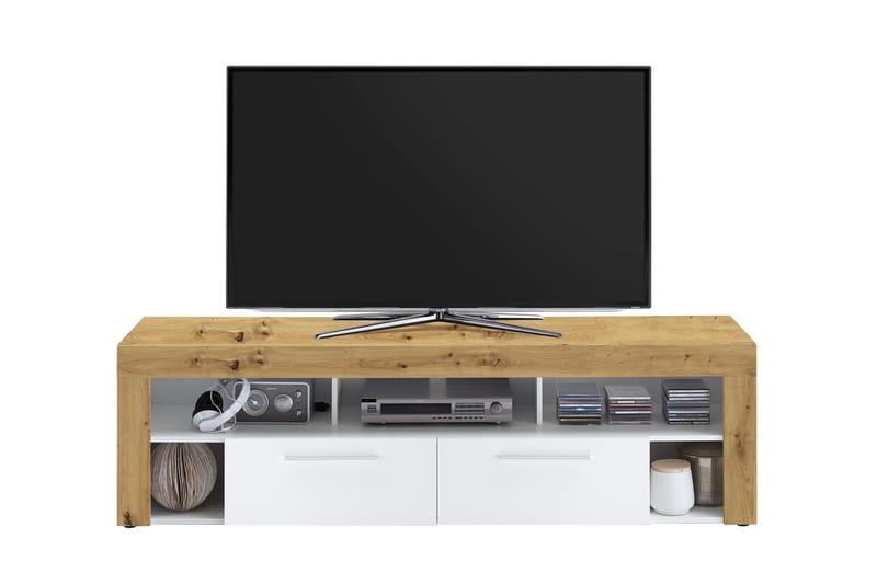 RAUDENBUSH TV-Bänk 180 cm Brun/Vit - Möbler - Vardagsrum - Tv-möbler & mediamöbler - Tv-bänkar