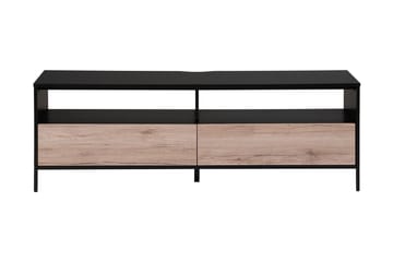 Revelle Golvstående TV-bänk 150 cm med Förvaring i Ljust Trä - Svart - Möbler - Vardagsrum - Tv-möbler & mediamöbler - Tv-bänkar