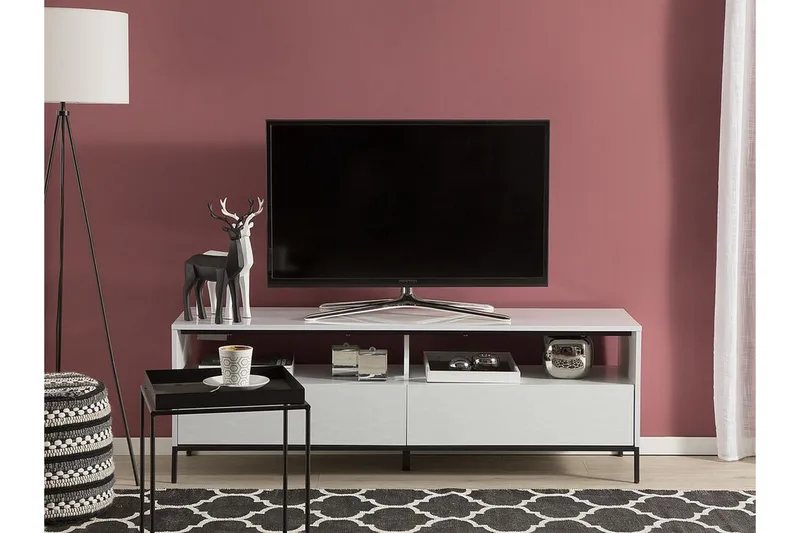 Revelle TV-Bänk 150 cm med LED - Vit - Möbler - Vardagsrum - Tv-möbler & mediamöbler - Tv-bänkar