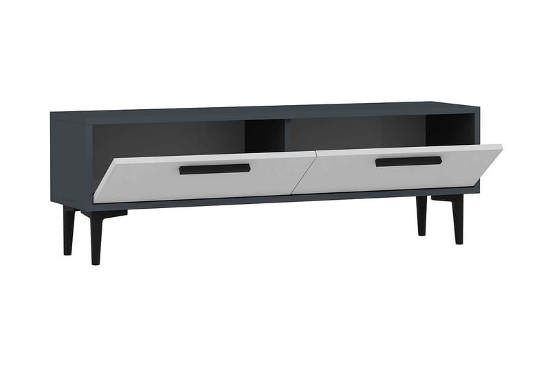 RIETVELSI Tv-bänk 120 cm Antracit/Vit - Möbler - Vardagsrum - Tv-möbler & mediamöbler - Tv-bänkar