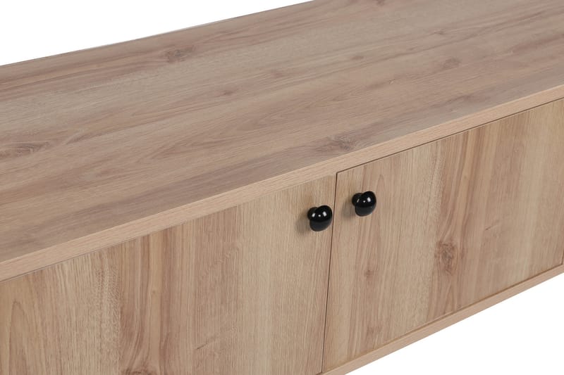 RILER Tv-bänk 150 cm Natur/Svart - Möbler - Vardagsrum - Tv-möbler & mediamöbler - Tv-bänkar