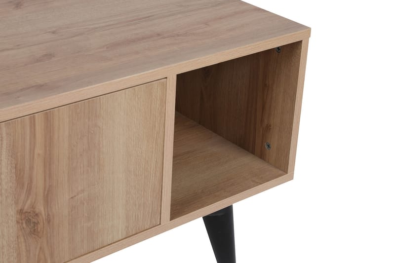RILER Tv-bänk 150 cm Natur/Svart - Möbler - Vardagsrum - Tv-möbler & mediamöbler - Tv-bänkar