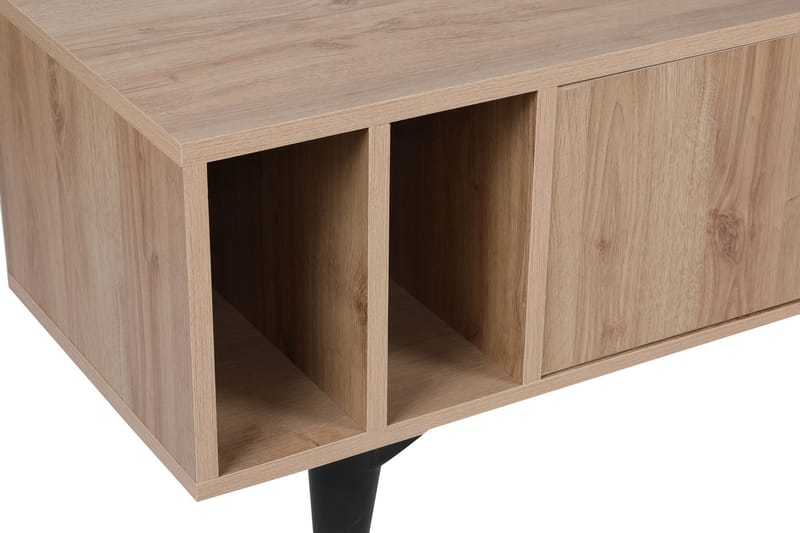 RILER Tv-bänk 150 cm Natur/Svart - Möbler - Vardagsrum - Tv-möbler & mediamöbler - Tv-bänkar