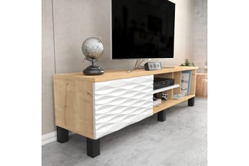 Rinorea Golvstående TV-bänk 140 cm med Förvaring i Ek - Ljusbrun - Möbler - Vardagsrum - Tv-möbler & mediamöbler - Tv-bänkar