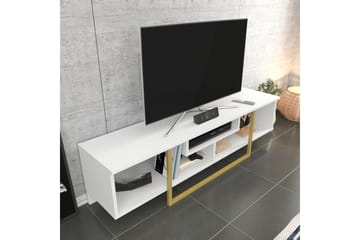 Rinorea Golvstående Tv Bänk 150 cm med Förvaring i Målat Trä - Vit - Möbler - Vardagsrum - Tv-möbler & mediamöbler - Tv-bänkar